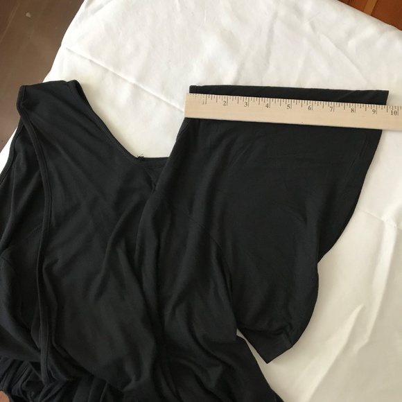 ROAMANS Flare Sleeve Tunic with Cold Shoulder Detail Black Women’s Plus Size 3X - Picture 13 of 16